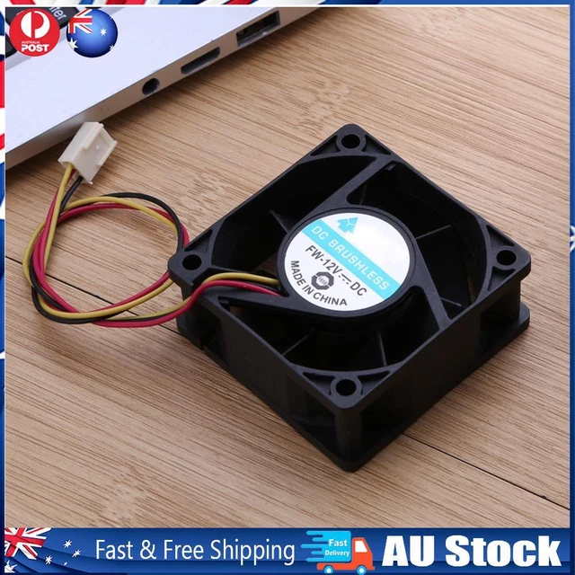 DC Brushless Cooling Fan 12V 60x60x25mm 3 Pin CPU Computer Fan