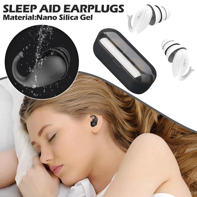 Soft Silicone For Swimming Sleeping Anti Snore Ear w/Case Plugs Reusable A5N8
