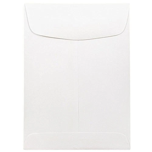 5 1/2 x 7 1/2 Open End Catalog Commercial Envelopes - White - 50/Pack