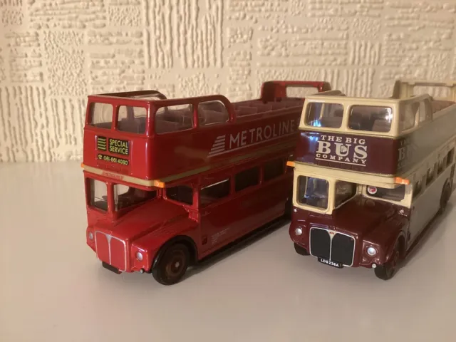 EFE C17803 & 17902 Pair Of Open Top Routemasters London Transport & Big Bus Co.