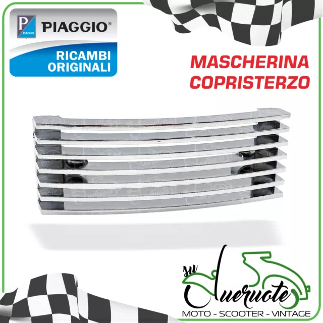 Mascherina Griglia Cromata Vespa Px 125 150 200 Copristerzo Anteriore Piaggio