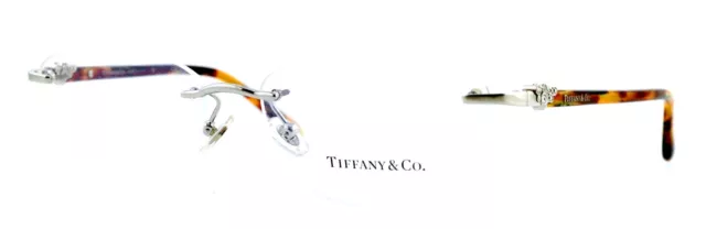 New Tiffany & Co. TF1062-B 6001 55mm Silver Rimless Eyeglasses Frames Italy