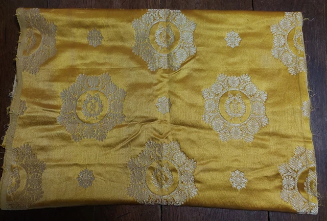 Coupon De Tissu Vintage Floral - 280 X 82 Cm, Synthétique, Ancien, à Laver