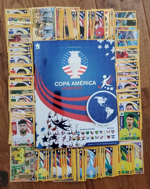2 IN 1 ALBUM COPA AMERICA/ EURO 2024 Complete Set 497 Stickers 3R 99.