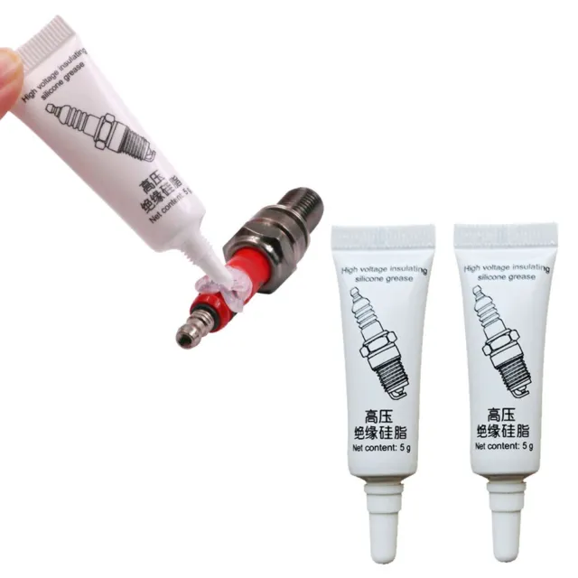 2X Car Spark Plug Insulating Grease High Voltage Electrical Insulation Universal
