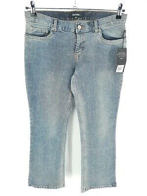 Daisy Fuentes Gray Heather Crosshatch Mid Rise Gamba Dritta Pantaloni Abito Taglia 4 