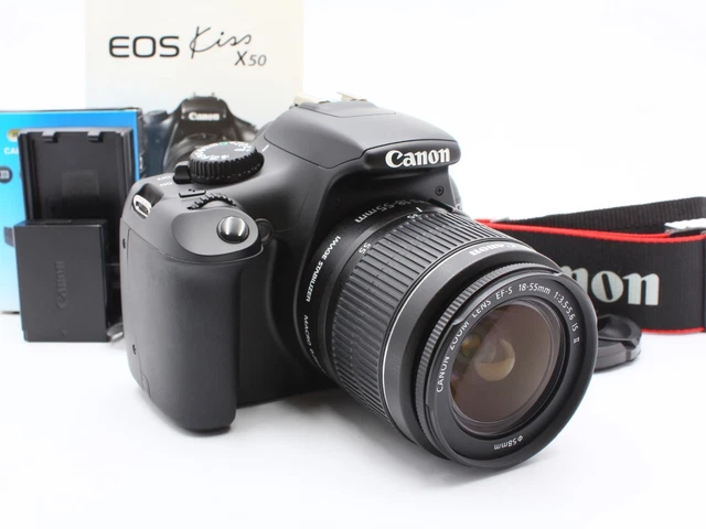 EXC+4】CANON KISS X50 DSLR Camera EF-S 18-55mm f/3.5-5.6 IS ⅡLens