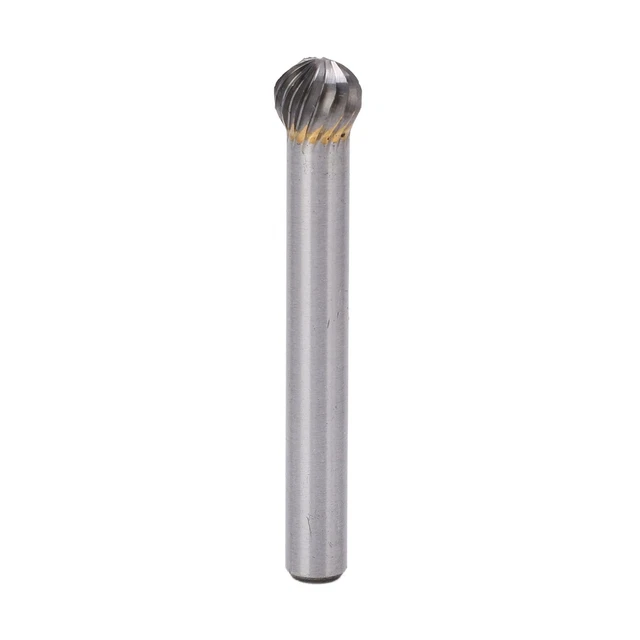 Burr File Single Cut Carbide File 8mm Ball Head 57mm Long Shank