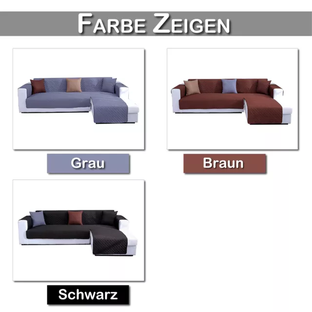 Sofabezug L-Form stretch Wasserdicht Sofahusse Abdeckung Ecksofa Sofa Matte Deko 3