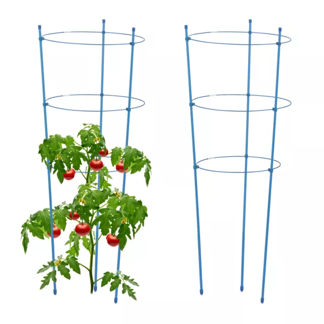 Rankhilfe Staudenhalter 2er Set Tomaten Pflanzenstütze Rankstütze Pflanzenhalter
