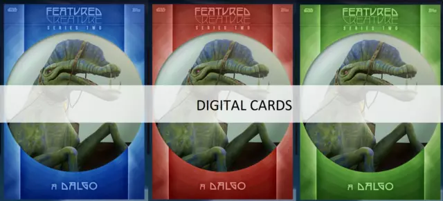 Topps Star Wars Card Trader FEATURED CREATURE SERIES 2 WEEK 5 DALGO GREEN RED B Topps Star Wars Card Trader FEATURED CREATURE SERIES 2 WEEK 5 DALGO GREEN RED B