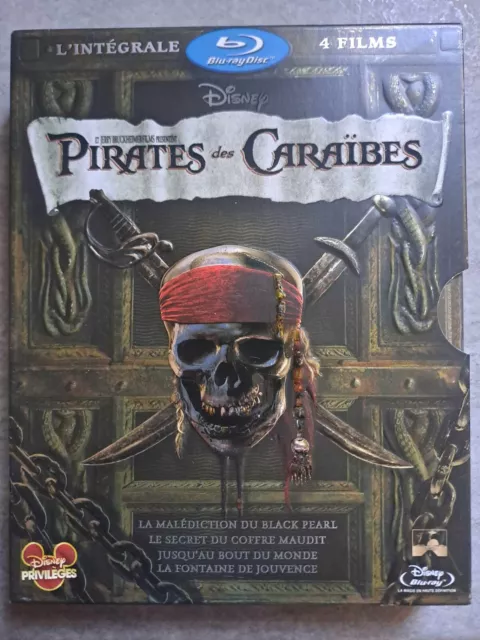 Lot Coffret Bluray Pirates de Caraïbes 4 films