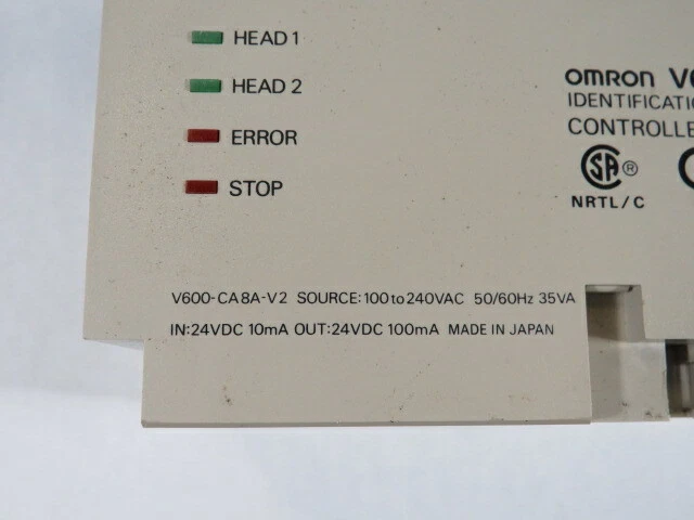 Omron V600-CA8A-V2 Identification System Controller USED 3