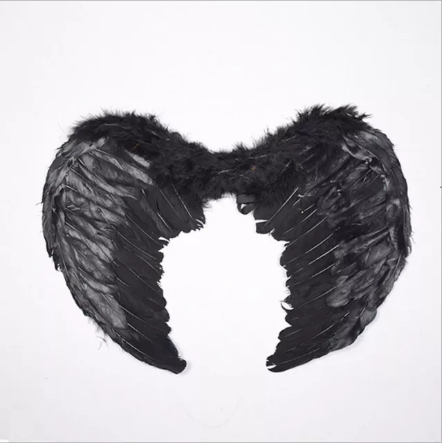 Kids Adults Elf Angel Fairy Feather Wings Costume Fancy Dress Cosplay Outfits AU