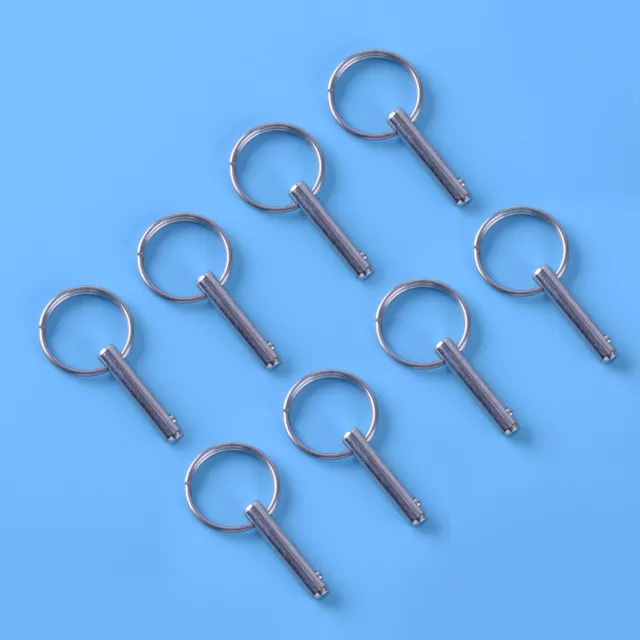 8x Quick release Pin 1/4" Stainless Steel Boat Bimini Top Marine Hardware