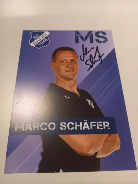 Signierte AK Marco Schäfer SC Sand Frauen NEU