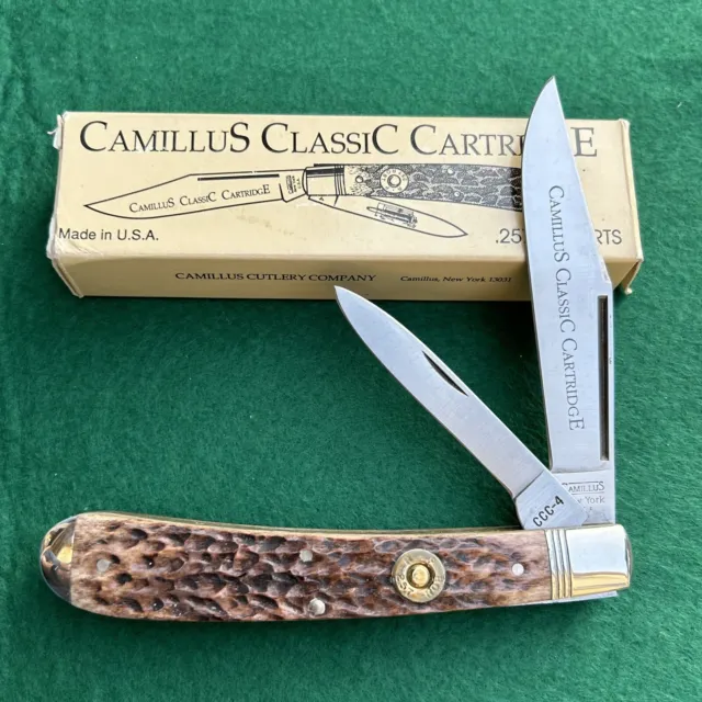 Camillus Classic Cartridge Knife .257 ROBERTS w/ Box & Papers CCC-4 Bone Trapper