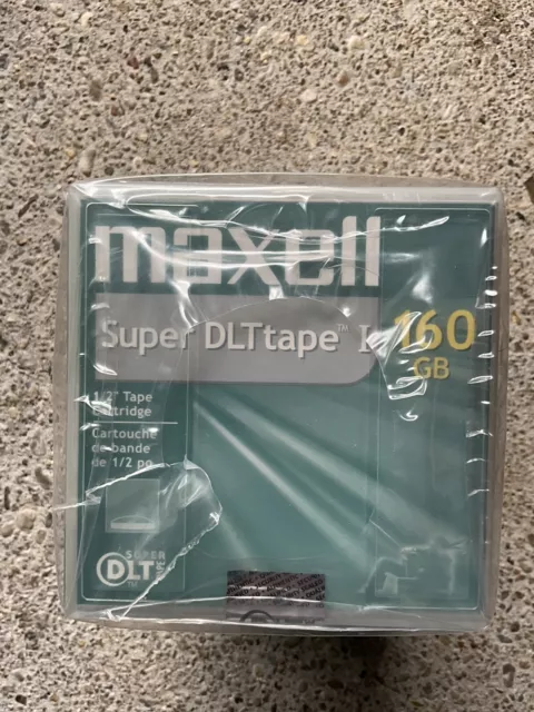 "Nuevo cartucho de cinta de datos 5 Maxell 22921100 Super DLT I 160 GB / 320 GB 1/2" cinta