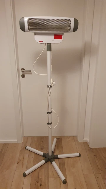 reer Wickeltisch-Wärmestrahler Heizstrahler 2in1 FeelWell mit Standfuß weiß/grau