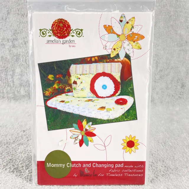 Amelia's Garden Mommy Clutch Bag and Changing Pad Pattern Monica Lee