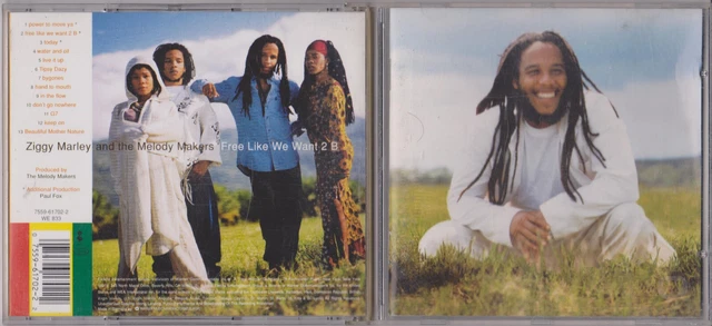 CDZIGGY MARLEY AND THE MELODY MAKERSFREE LIKE WE WANT1995Elektra