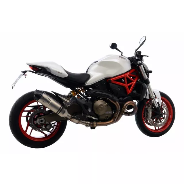 14135S Scarico Leovince Ducati Monster 821 2014-2016 Factory S Inox/Carbonio