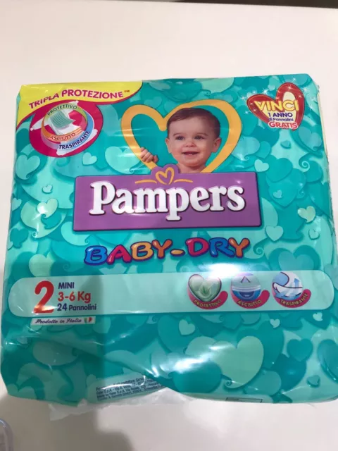 PAMPERS baby dry pannolini 10 CONFEZIONI assortite (tag. 2-3-4-5-6)