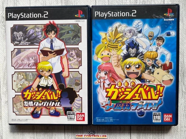 SONY PS2 Konjiki no Gash Bell Yuujou Tag Battle & Go Go Mamono Fight from Japan