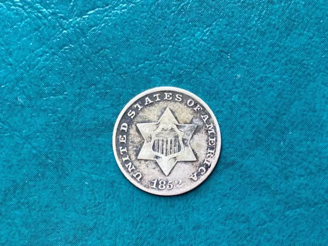 USA 1852 Silver Three Cent