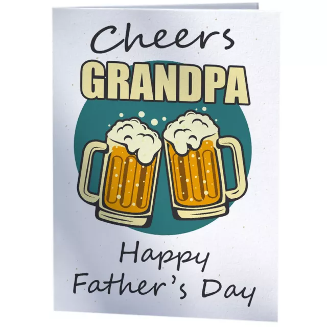Tarjeta del día del padre de cerveza Ale Lager - Saludos abuelo