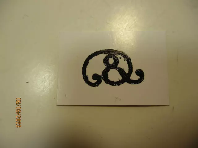 Printing Letterpress Printers Type Block Antique Decorative Ampersand Print Cut