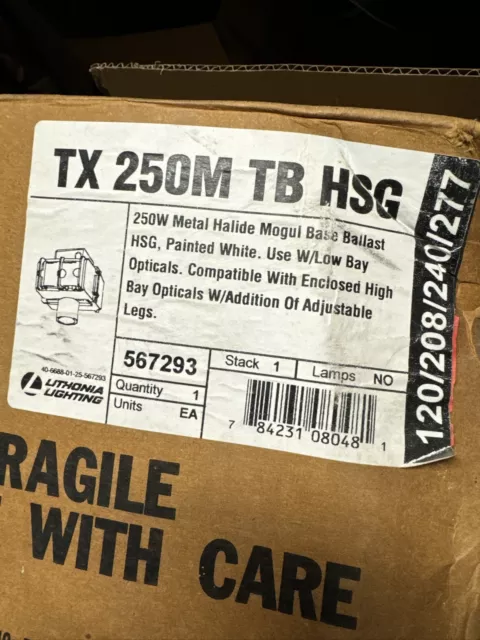 Lithonia TX 250M TB HSG 250W Metal Halide Mogul Base Ballast New Sealed