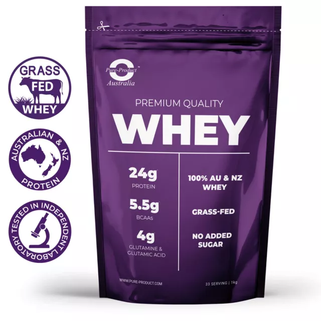 1KG  - WHEY PROTEIN ISOLATE / CONCENTRATE  -  WPI WPC  POWDER- Choose Flavour