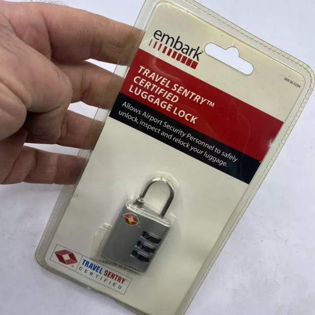 Embark Travel Sentry Certified Luggage Lock Airport TSA Approved (TSA002)