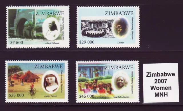 Zimbabwe 2007 Women with Sally Mugabe, set MNH | Simbabwe