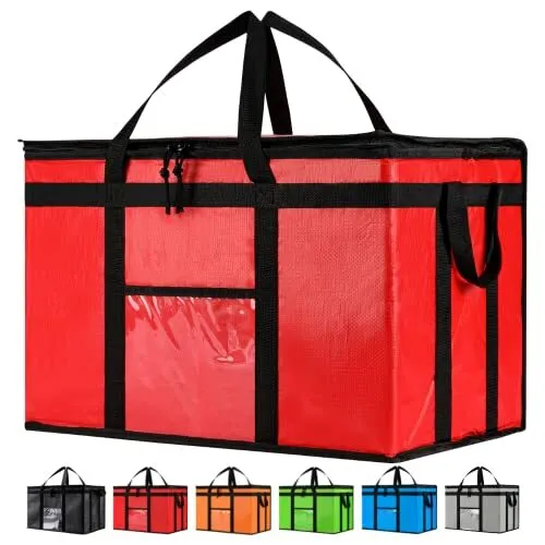 NZ home PRO Durable XXXL Insulated Bag for Food Delivery & Grocery Shopping
