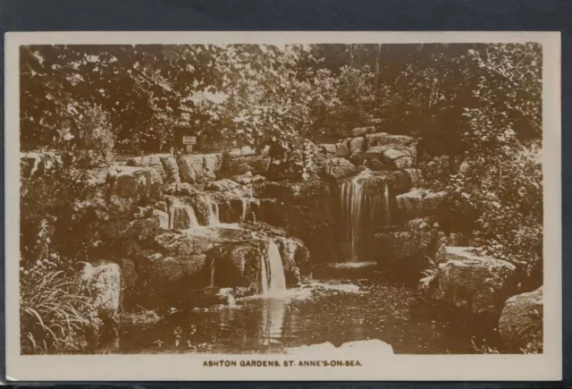 Lancashire Postcard - Ashton Gardens, St Anne's-On-Sea   RS20708