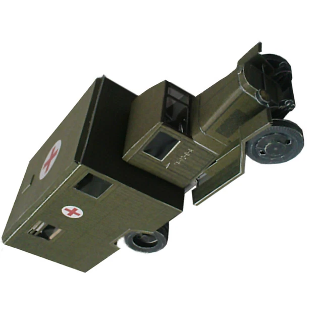 1:43 Papier Modellbausatz Sowjetischer ZIS-44 Krankenwagen - WWII Modell