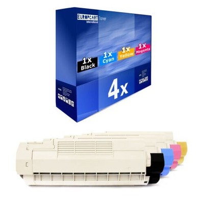 CDTN MC-862-CDXN MC-862 CDTN 4x tóner MWT PRO NEGRO XXL para OKI MC-861 