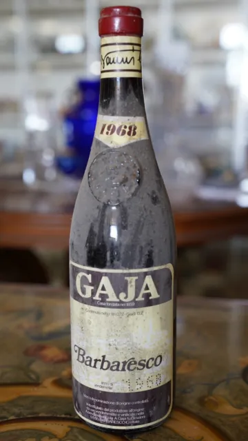 Barbaresco Gaja 1968 Bottiglia da collezione-Litri 0,72 Gradi 13,2