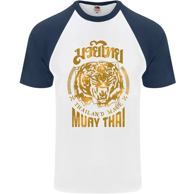 Maglietta da baseball Muay Thai Fighter Warrior MMA arti marziali da uomo S/S 2