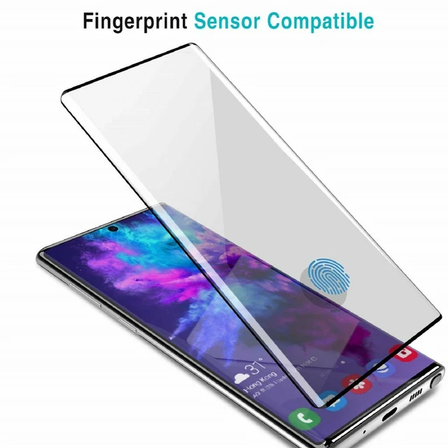 For Samsung Galaxy Note 8 9 10 20 Ultra + Full Tempered Glass Screen Protector