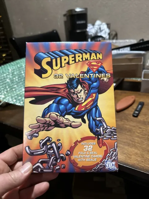 Valentines Day Cards (Box of 32) DC Comics Superman