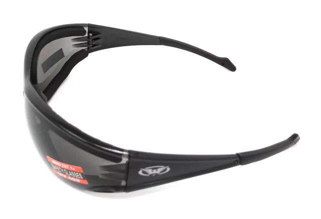 Neue beschlagnahmungsgepolsterte Motorradsonnenbrille/Bikerbrille + kostenlose Tasche & Porto 3