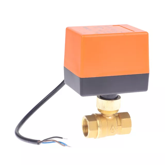 Motorized Ball Valve Three-Wire Two-Control AC220V DN15 4N Brass Ball Valve