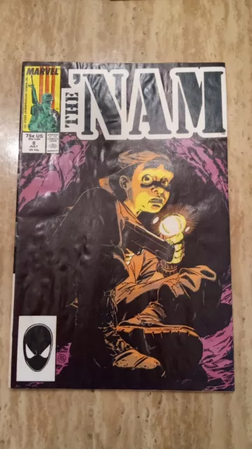 💥 1987 The Nam #8 Comic Book Marvel Comics Ok Grade Vietnam War