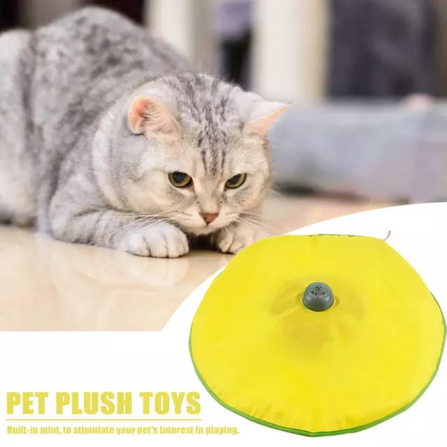 fr Electronic Funny Cat Undercover Mouse 4 Speeds Pet Cat Meow Tray Interactive