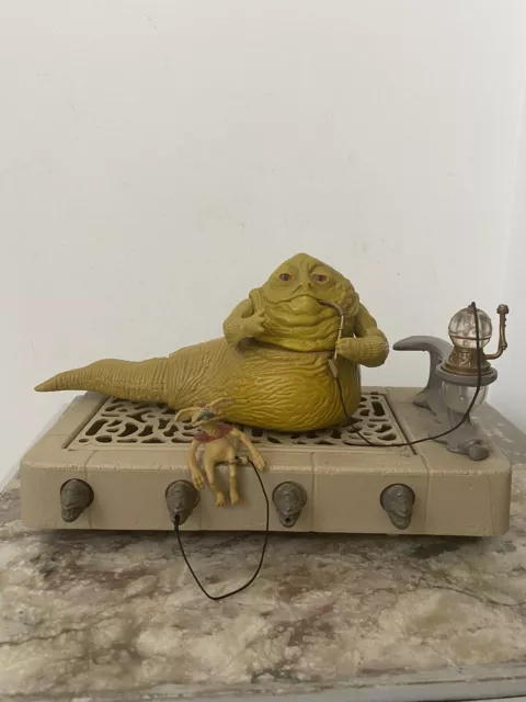 Star Wars Vintage 1983 Playset Jabba The Hutt Complet Loose Bon État Bras Cassé