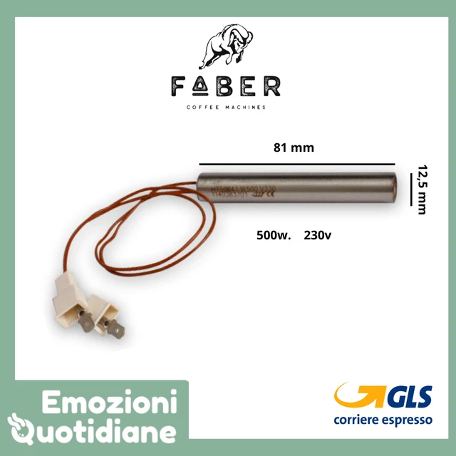 Portacialda In Derlin Faber Slot MC14 - Ricambio Originale Per Macchine Da Caff&egrave; Faber