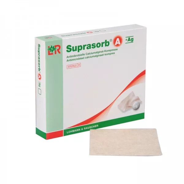 Suprasorb A +AG Antimicrobial Alginate Dressing 5cm x 5cm